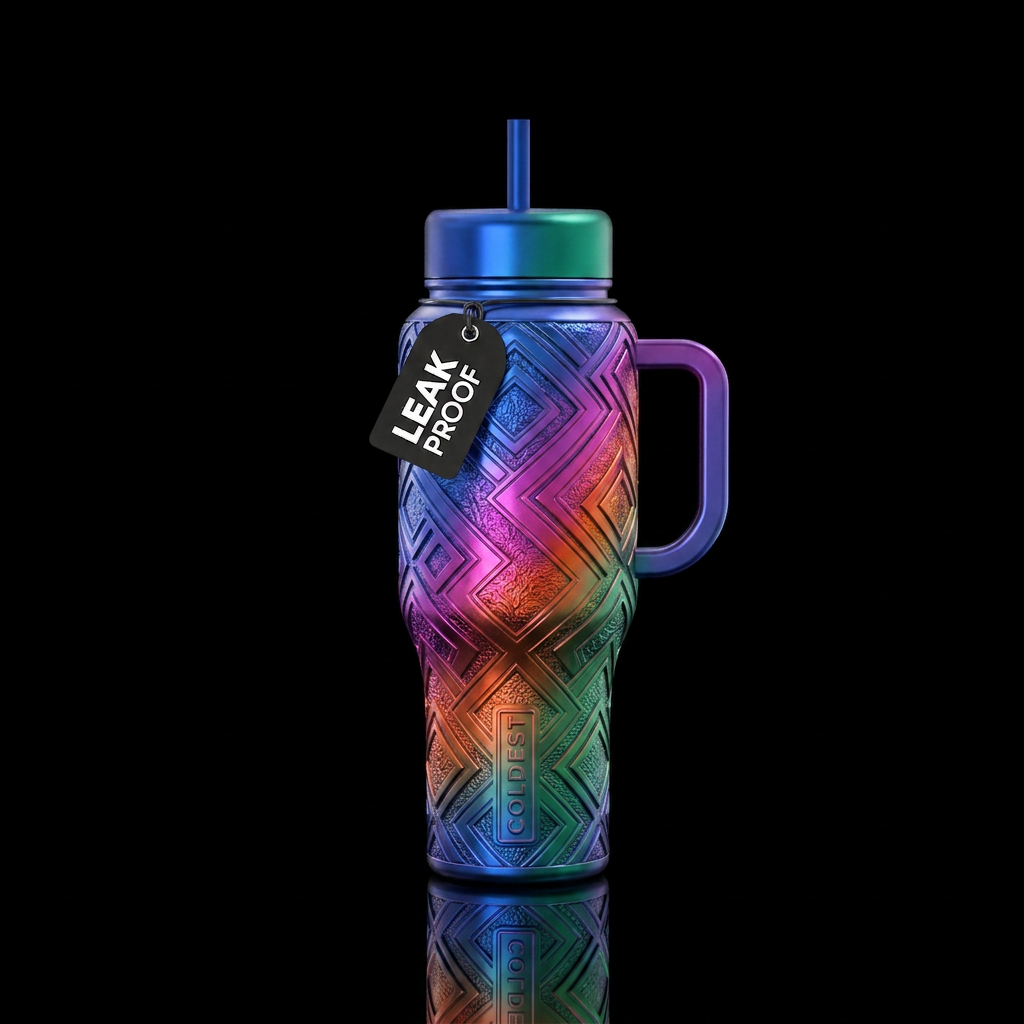 metal work water bottle design