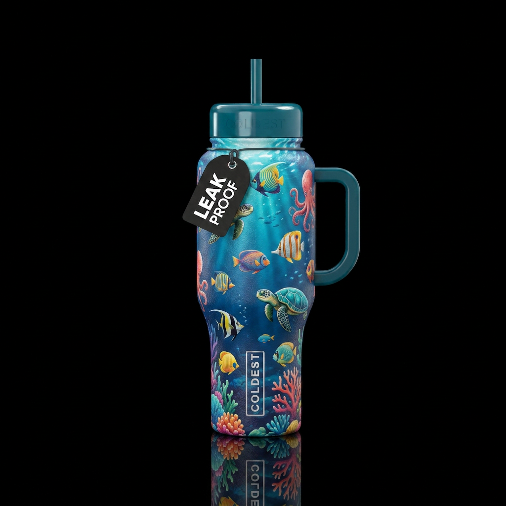 under the sea water bottle design