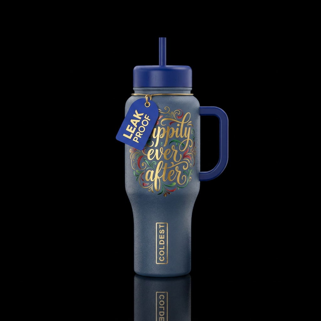 happily ever after water bottle design