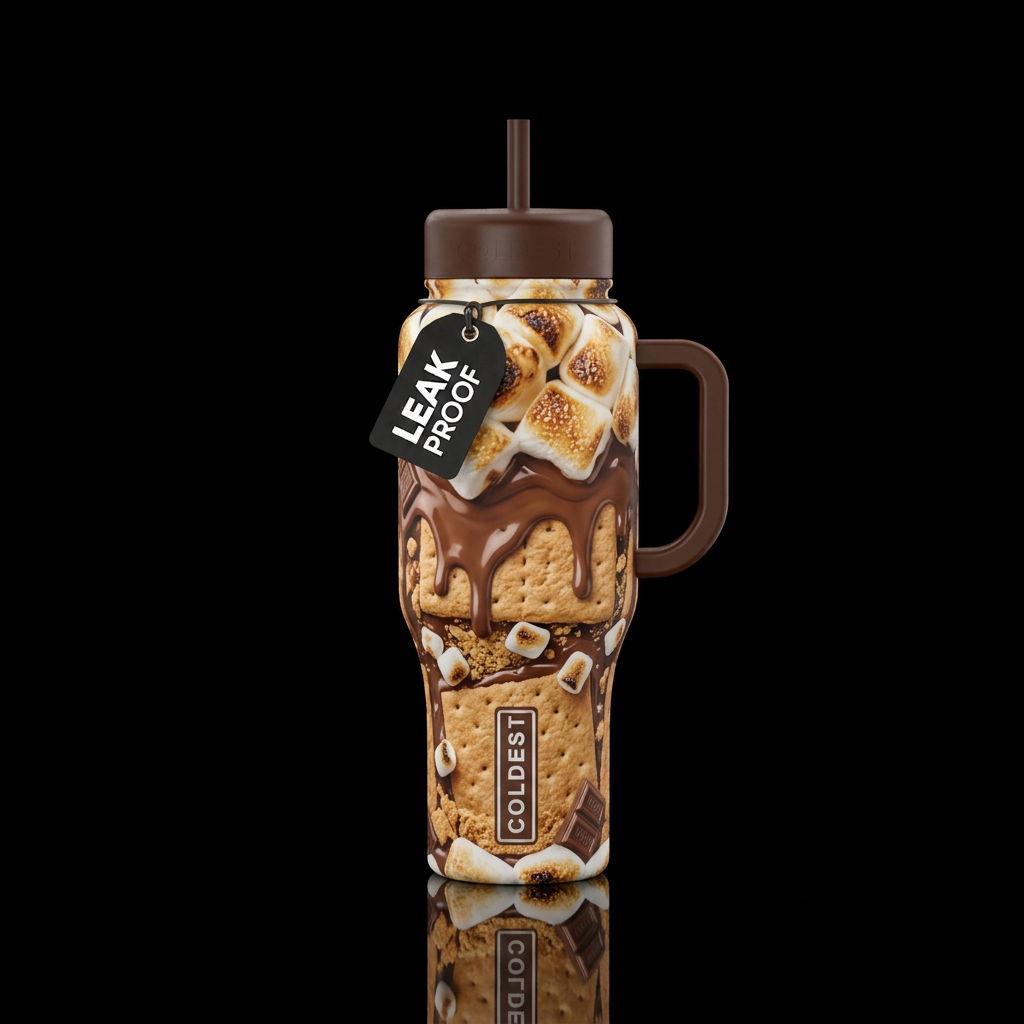 smores water bottle design