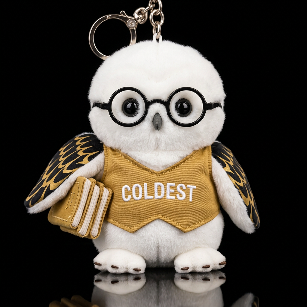 smartypants the owl water bottle design