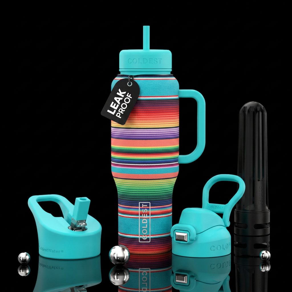 Serape water bottle design