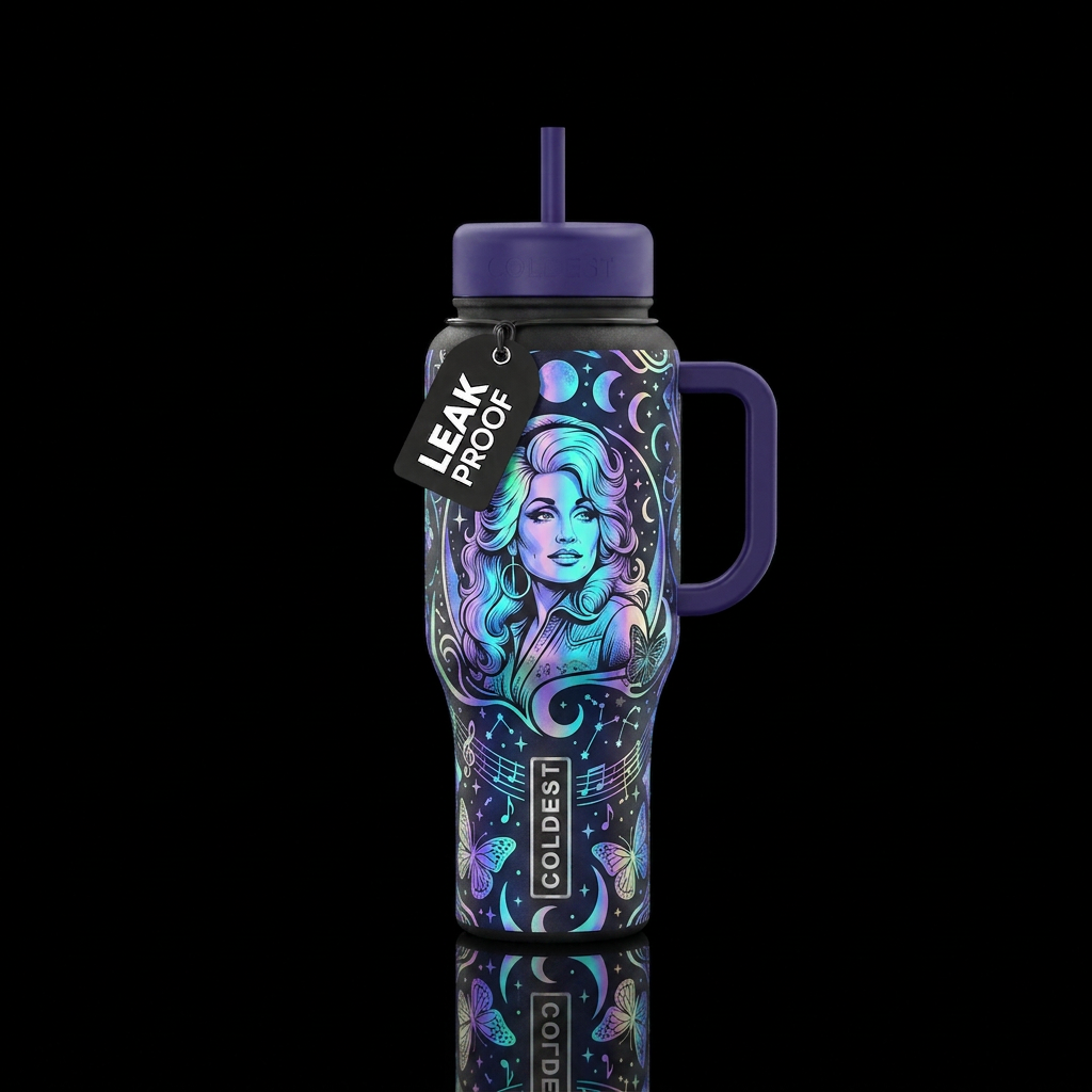 Moonlight Dolly water bottle design