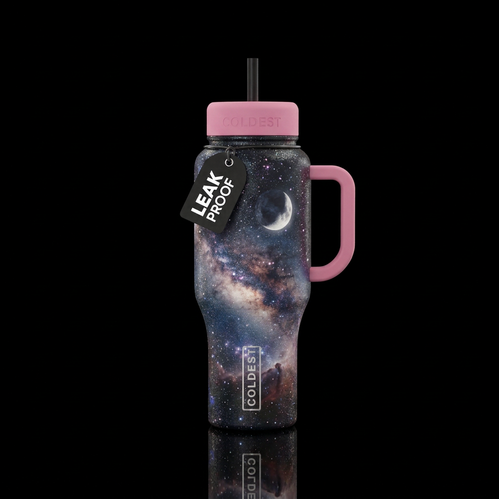 Glowie Milky Way water bottle design