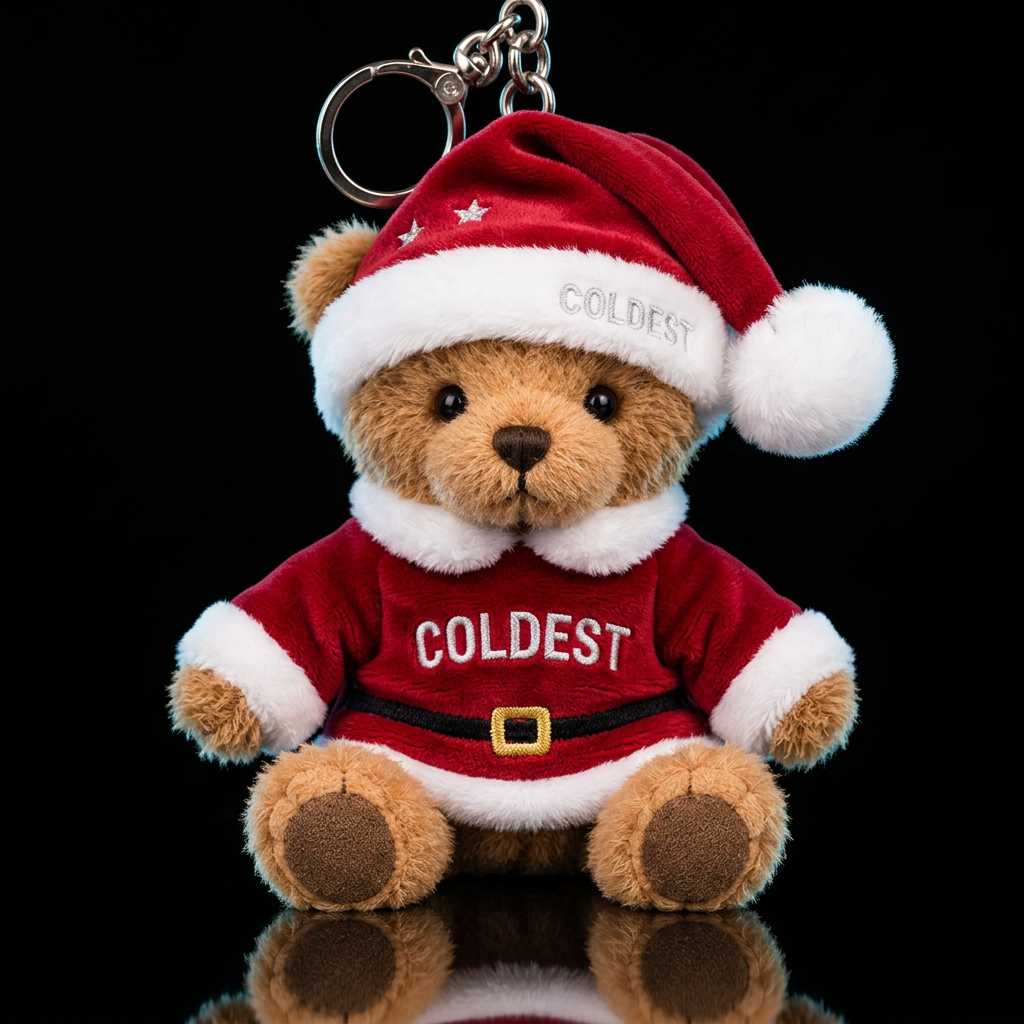 Christmas Teddy water bottle design