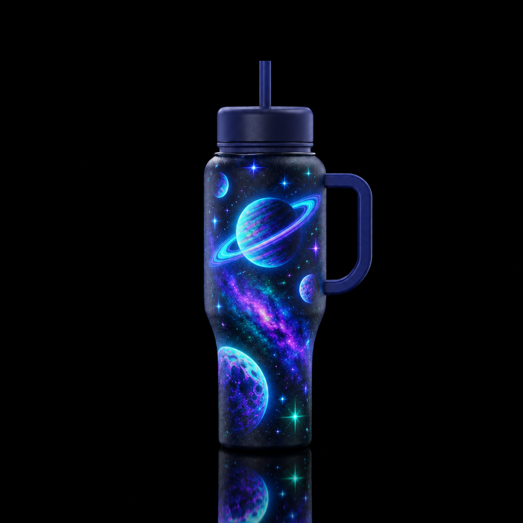 Glowie Outta this world water bottle design