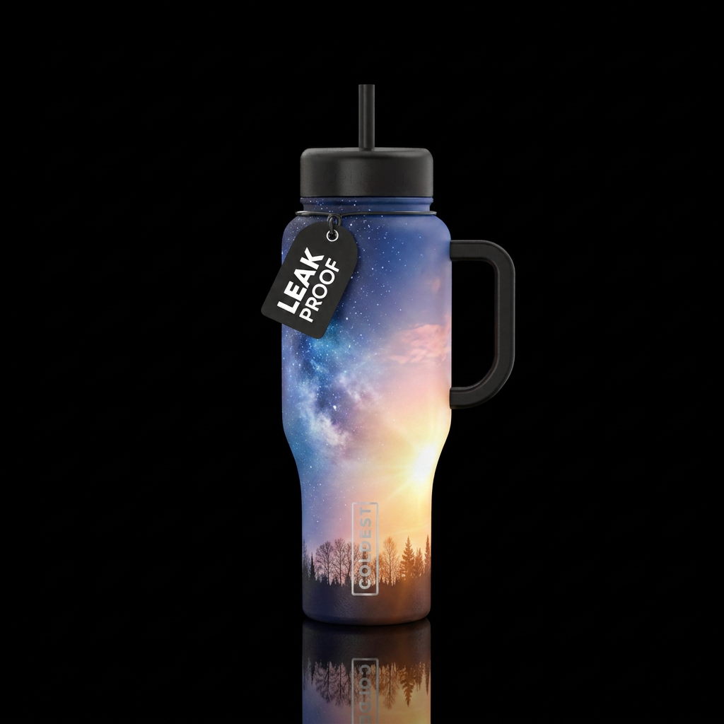 NIGHT SKY MEETING DAYRISE - SOFT GLOW WITH BRIGHT ... water bottle design