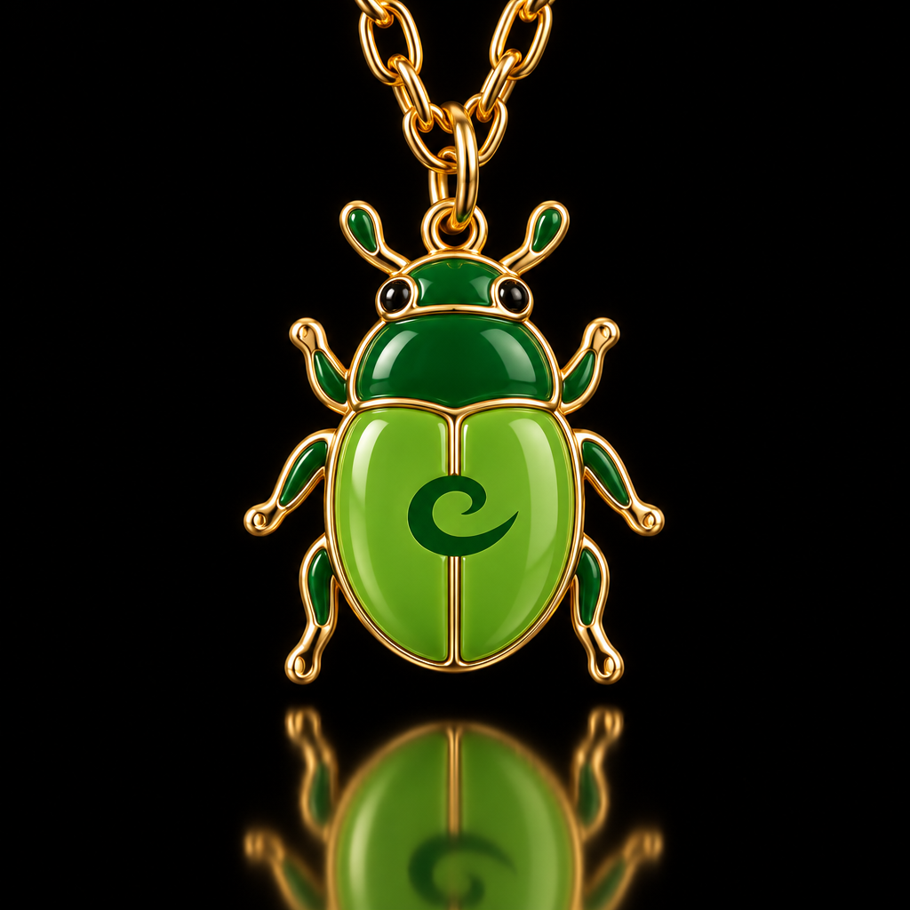 Green Beetle water bottle design