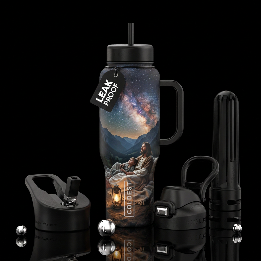 When I behold the Wonder with the Creator water bottle design