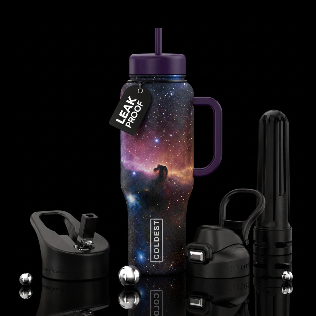 Horse Head Nebula water bottle design