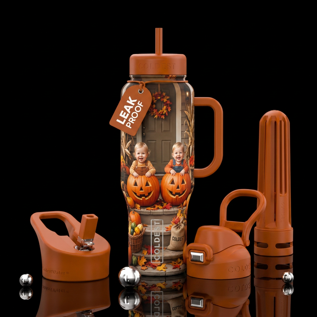 Twin punkins❤️ water bottle design