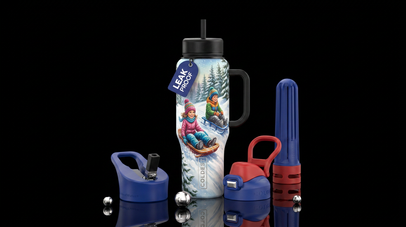 Snow Day water bottle design