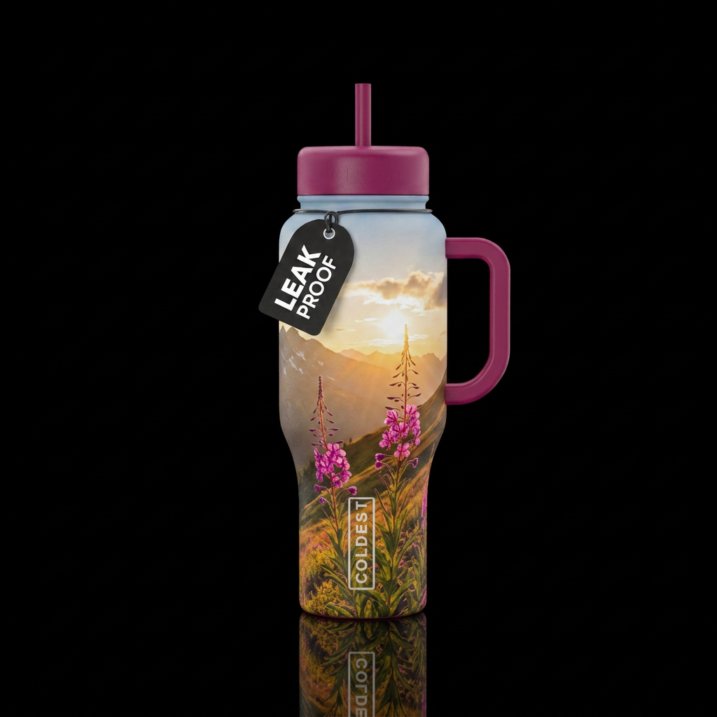 Mornings Glory water bottle design