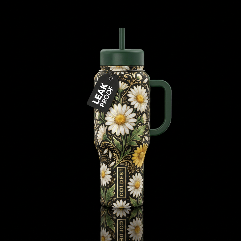 Daisy a Day water bottle design