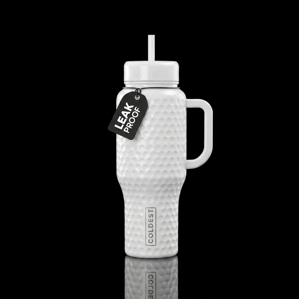 Make the tumbler look like a golf ball water bottle design