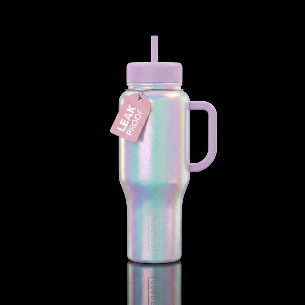 Pearly opal bottle water bottle design