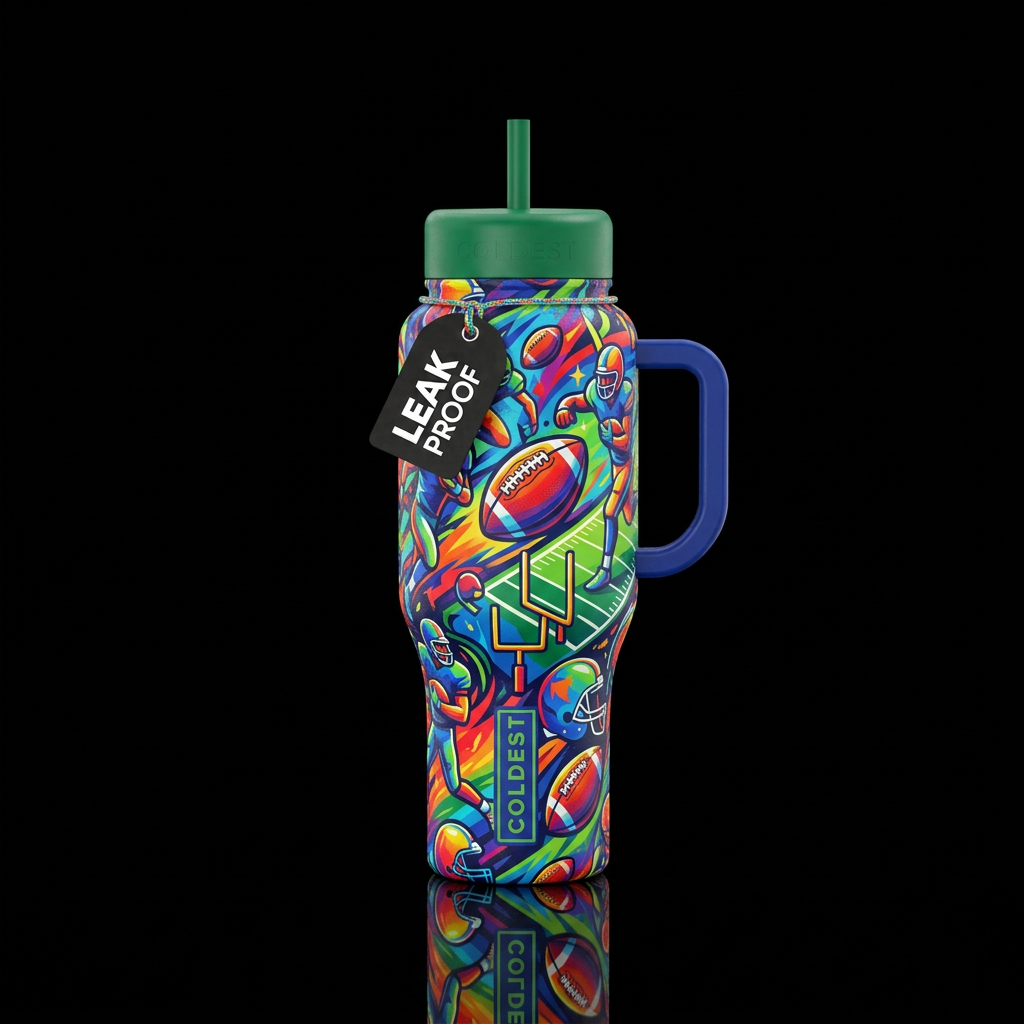 Football  bottle water bottle design