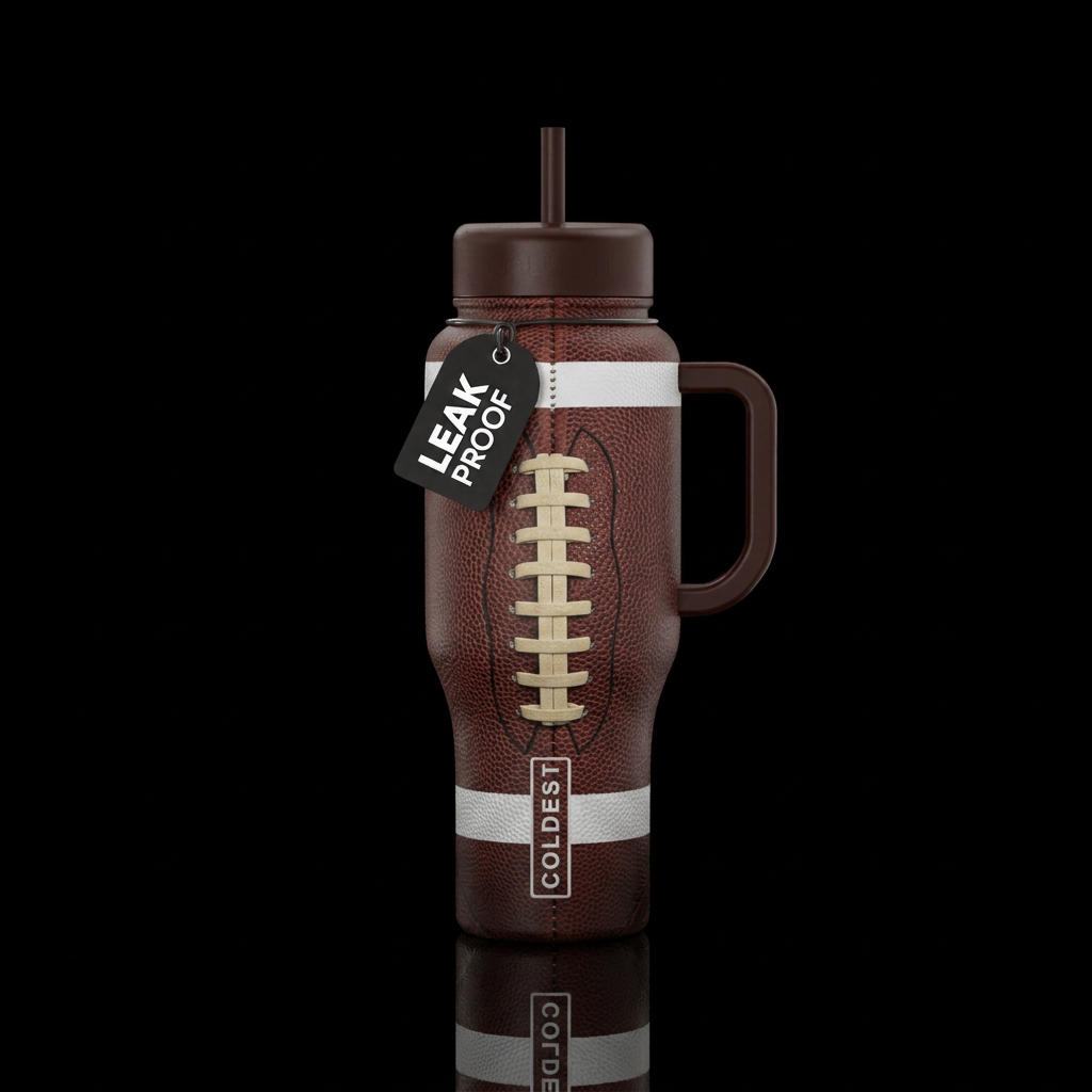 Football water bottle design