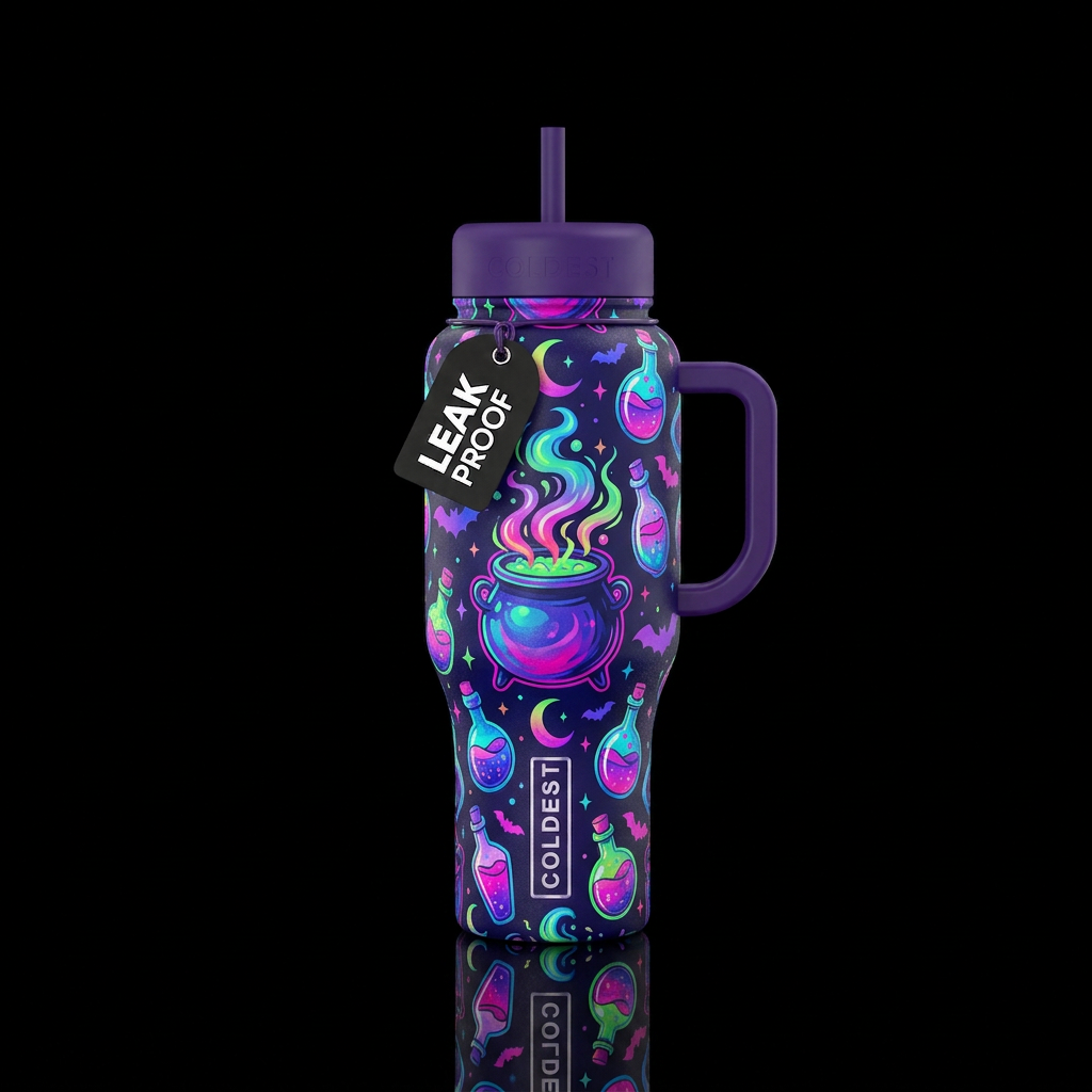 Witches brew bottle water bottle design