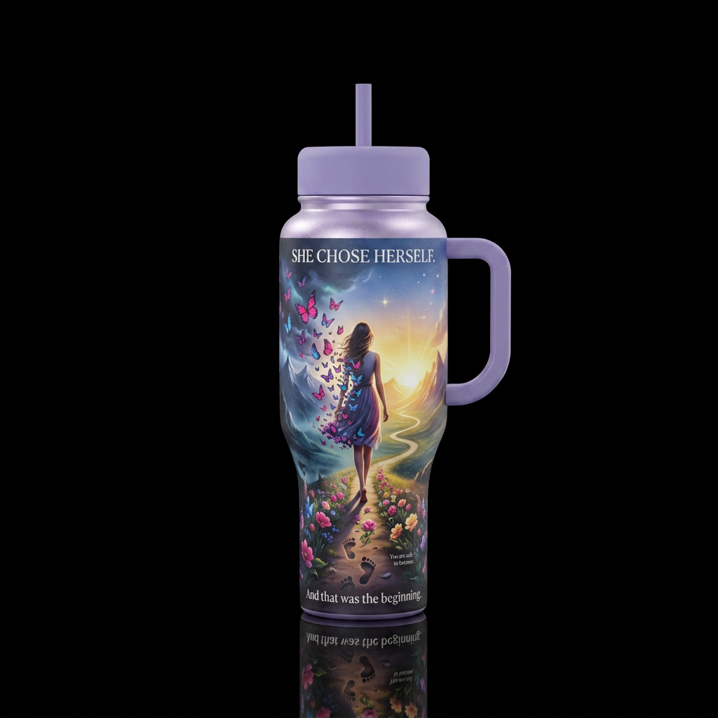 combine the butterfly + phoenix + new-path concept... water bottle design