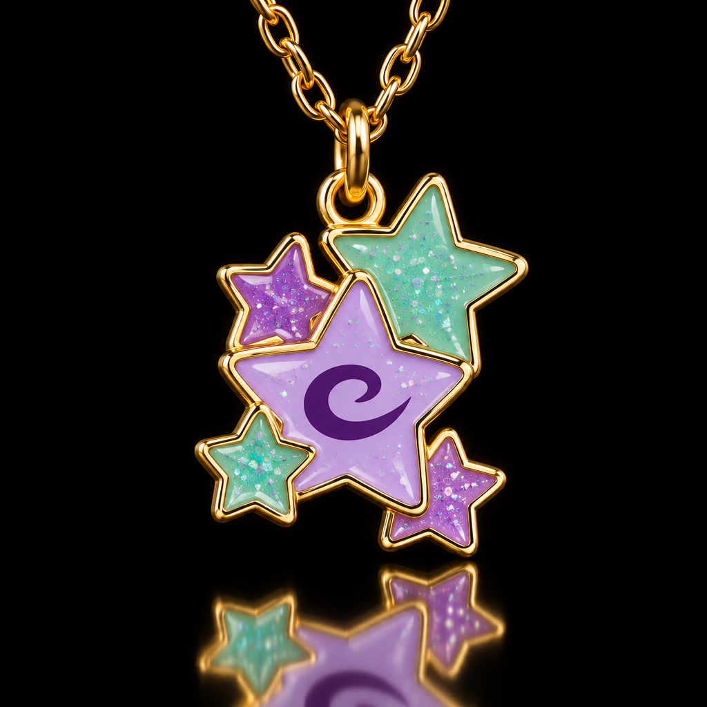 Pastel stars water bottle design