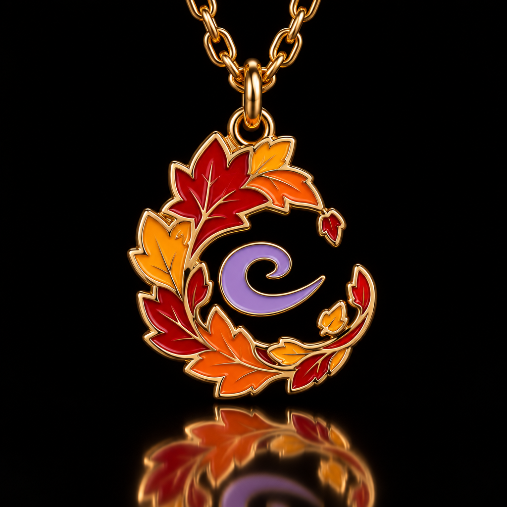 Autumn leaves water bottle design