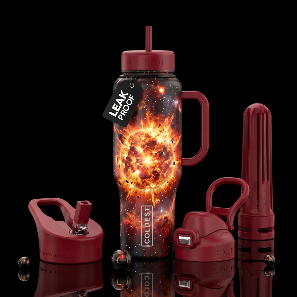 Atomic Bomb water bottle design