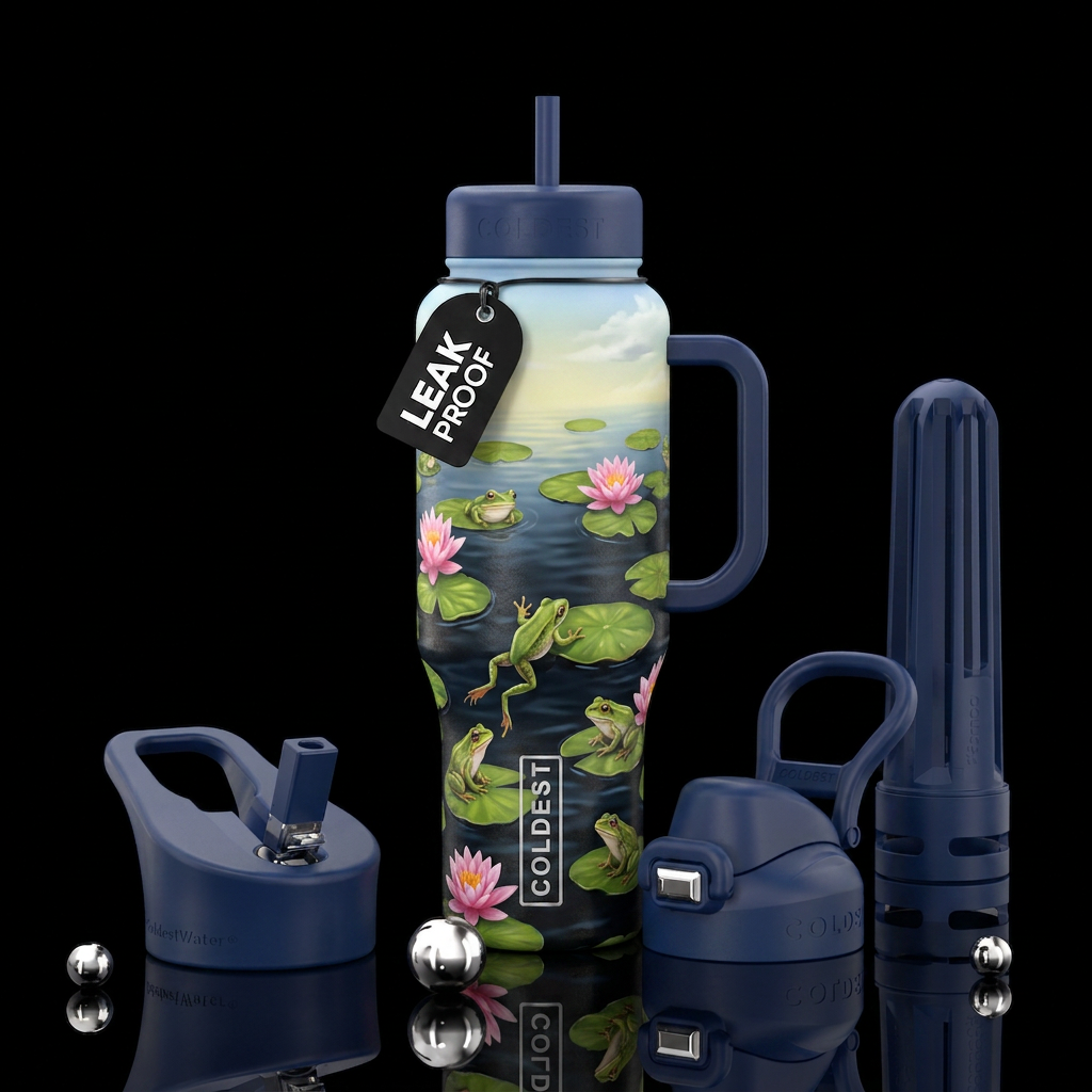 Kermit water bottle design