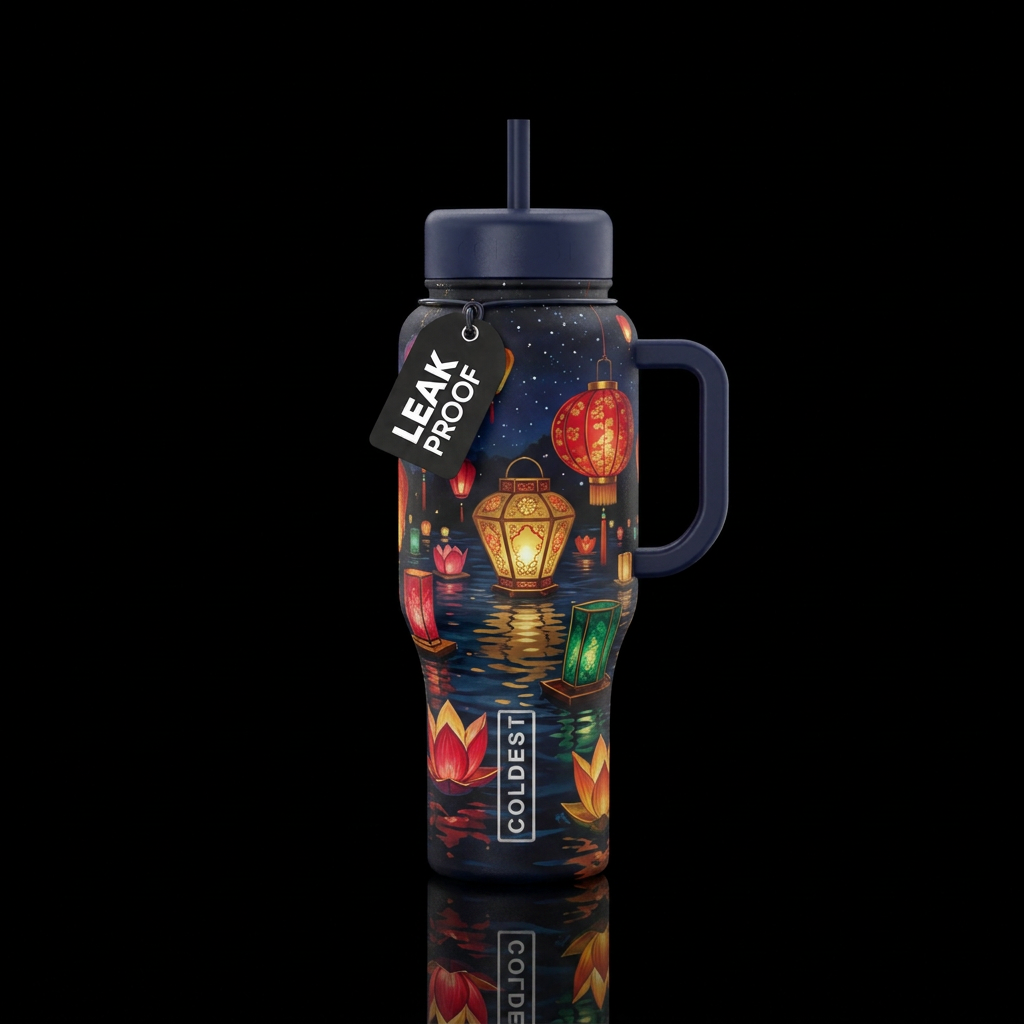 Tranquility water bottle design