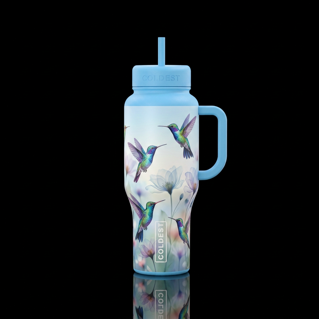 Flutter water bottle design