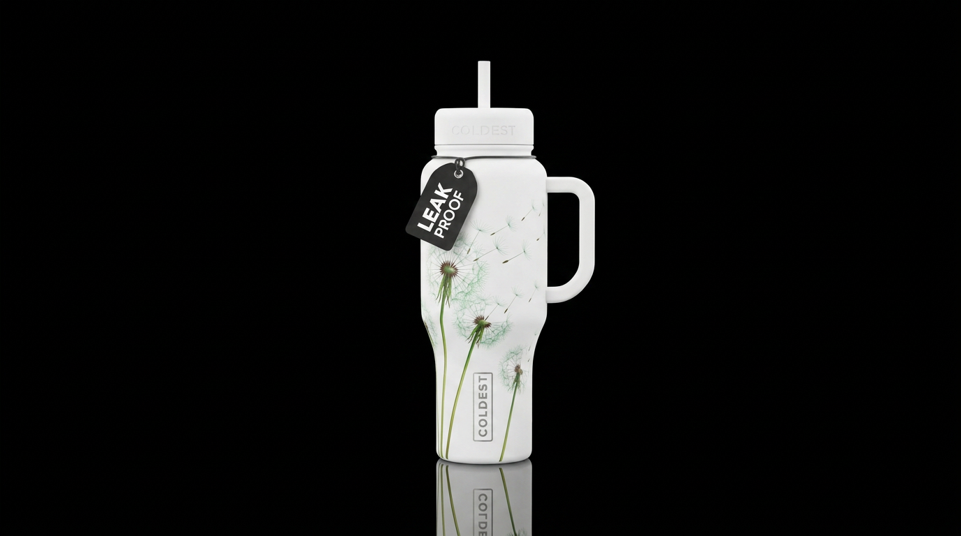 Wishing in the Wind water bottle design