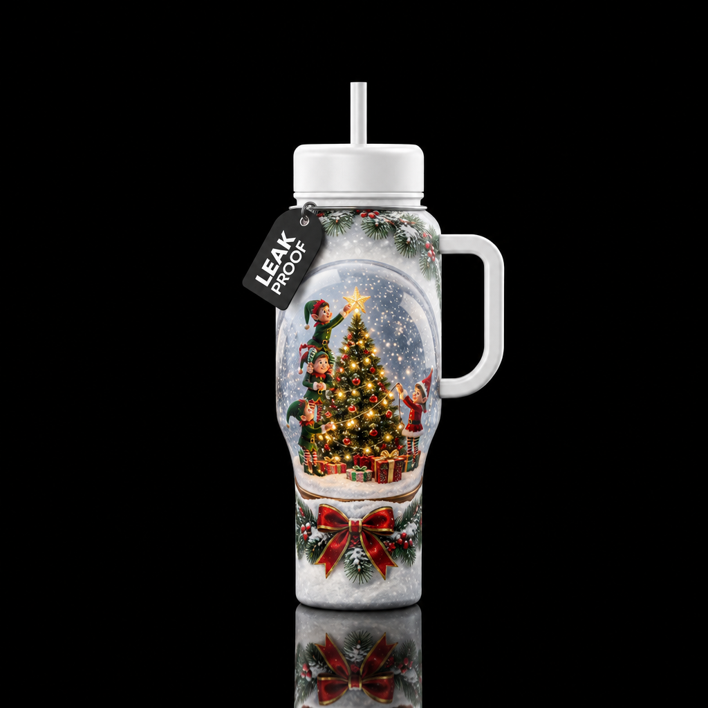 Trimming the Tree water bottle design