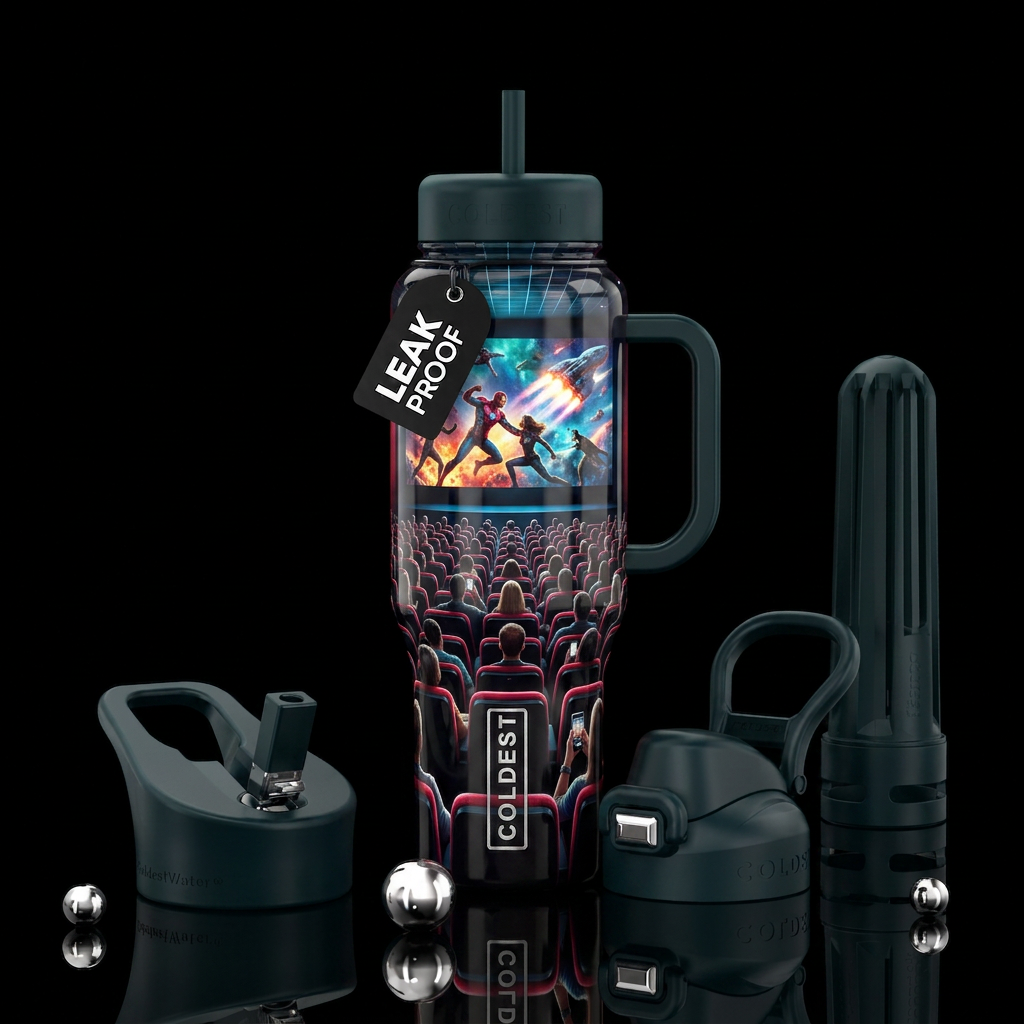 Movie Night water bottle design