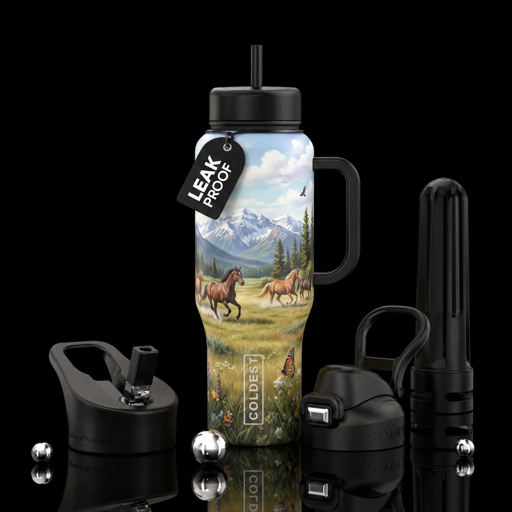 Wild and Free water bottle design