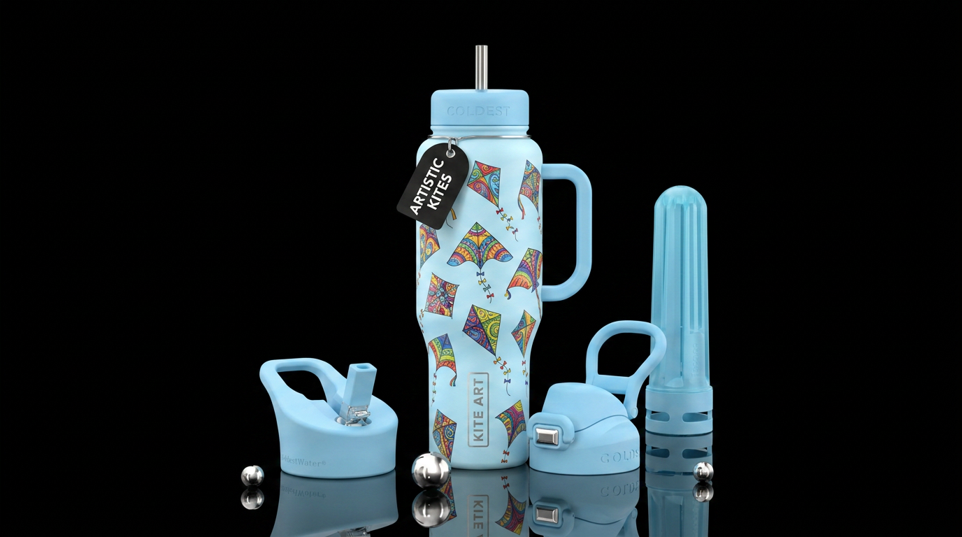 Flying High water bottle design