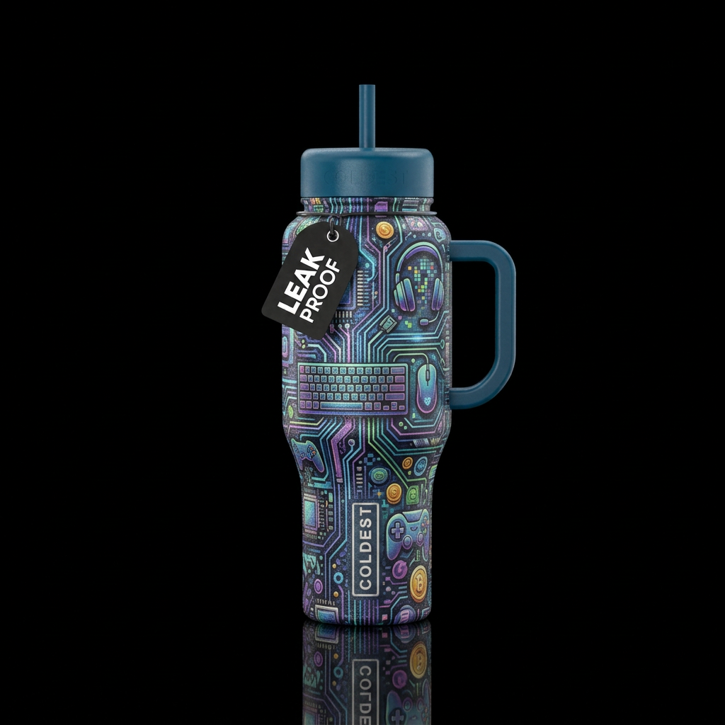 The Gamer water bottle design
