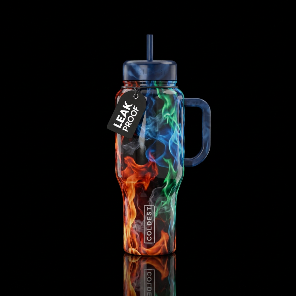 Natural Fire water bottle design
