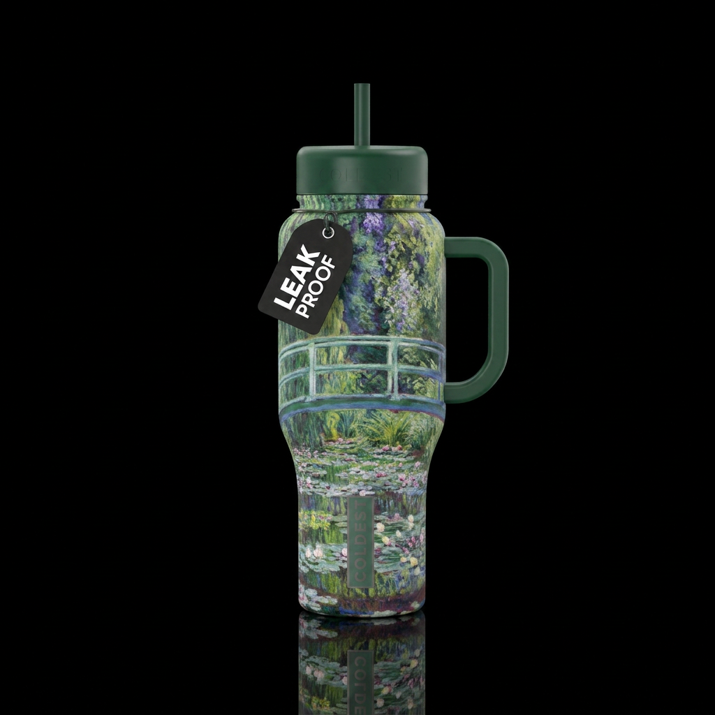 Monet”s Japanese Bridge water bottle design