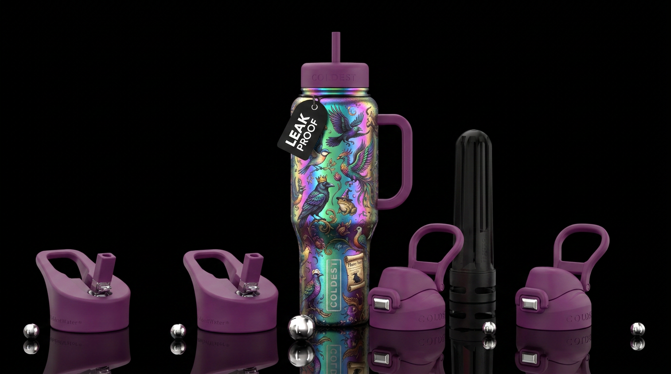 chaotic, fantasy, rustic, meme, birds, european, i... water bottle design