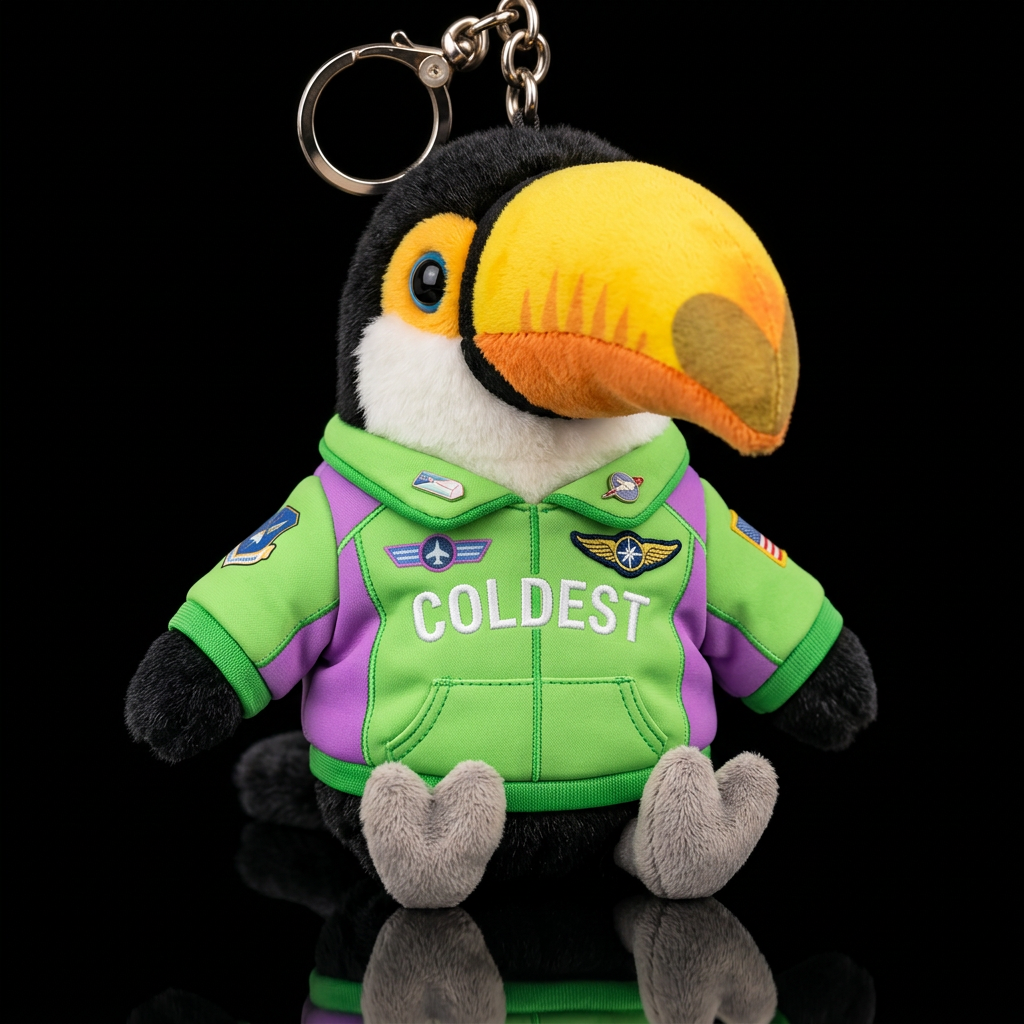 Tucan bird water bottle design