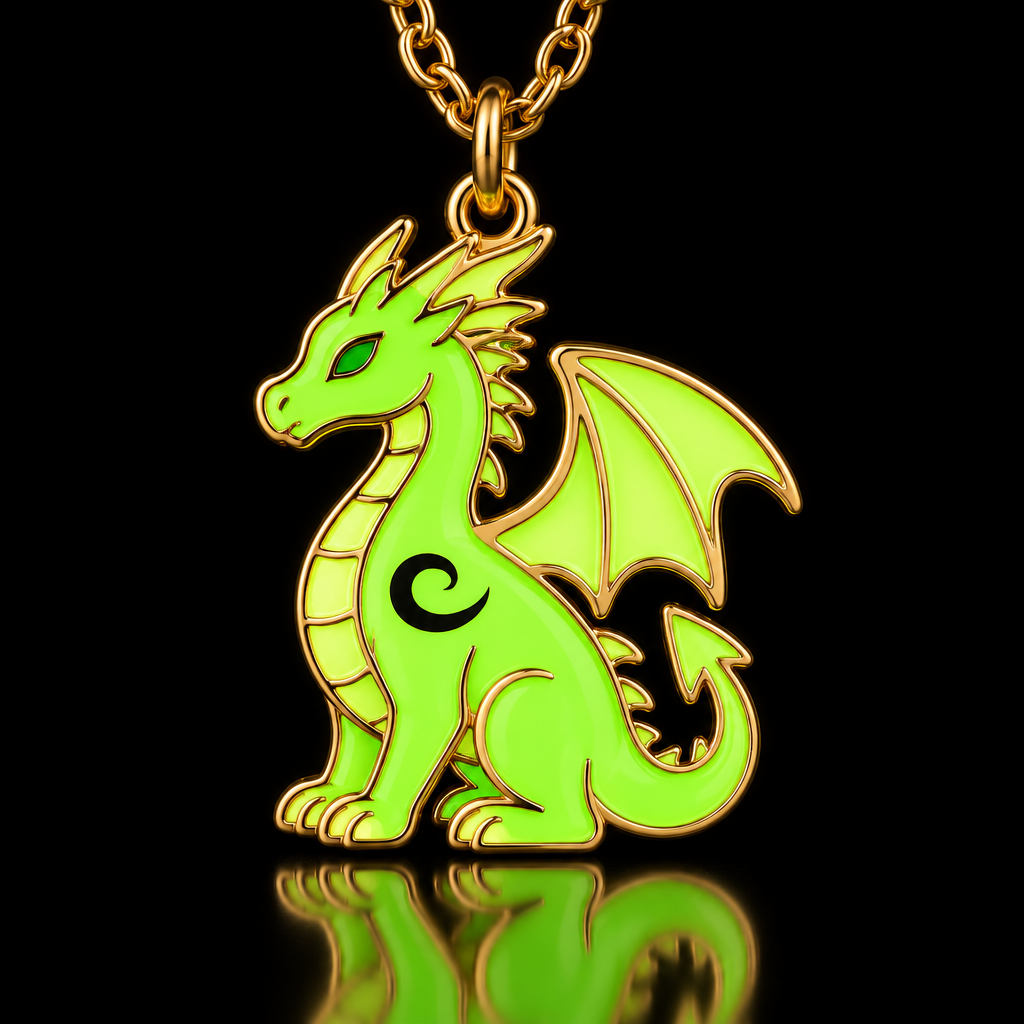 Green dragon water bottle design