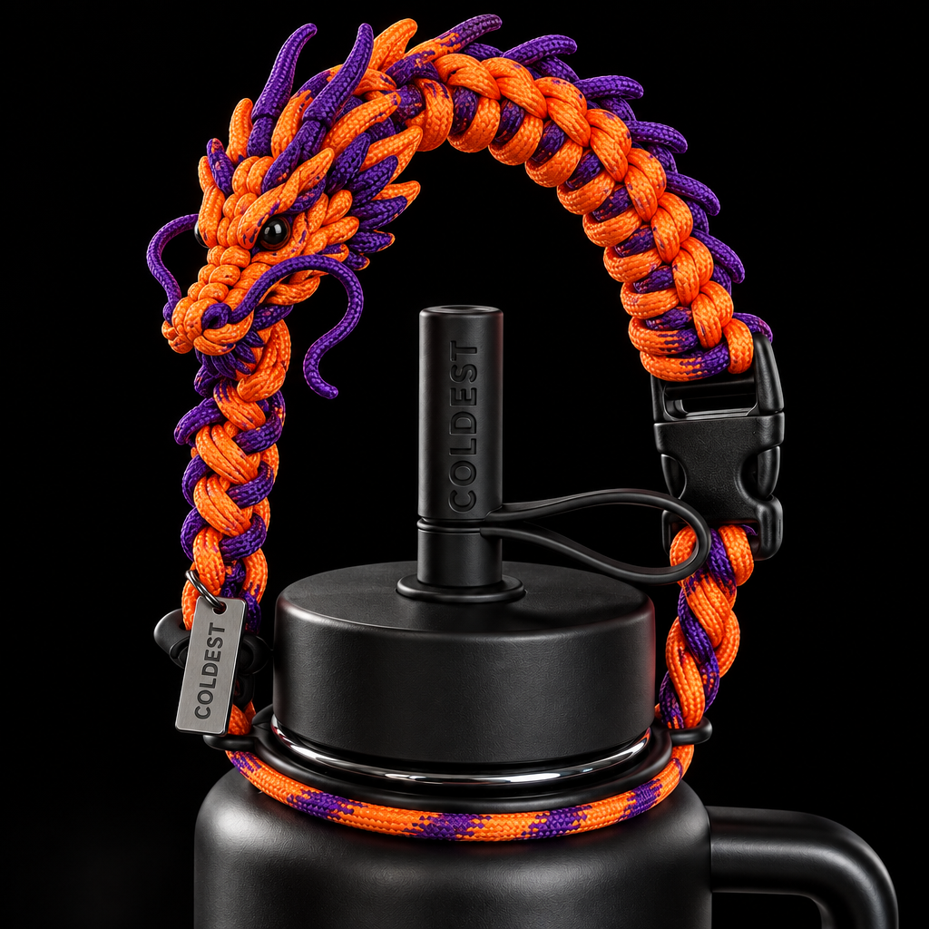 Fire dragon water bottle design