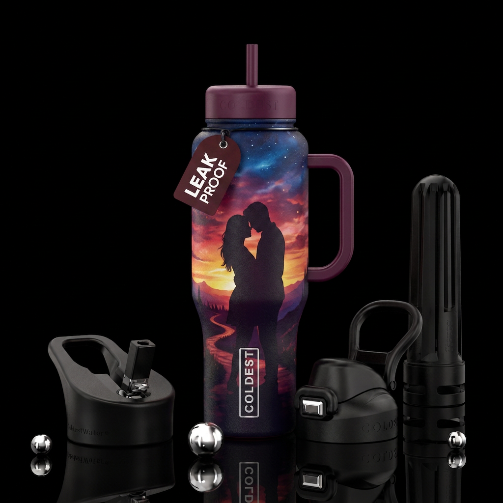 Silhouette Romance water bottle design