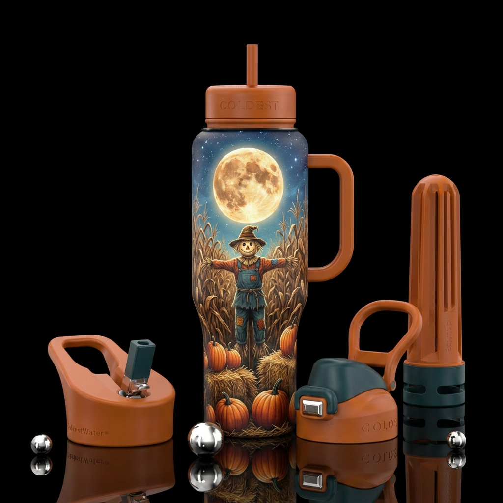 Fall in the air water bottle design