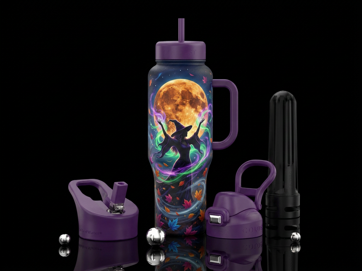 Spell in the air water bottle design