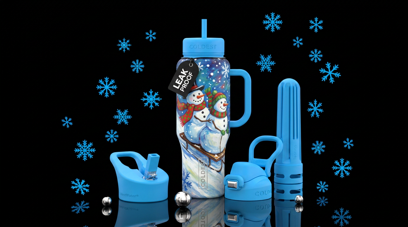 Sledding water bottle design