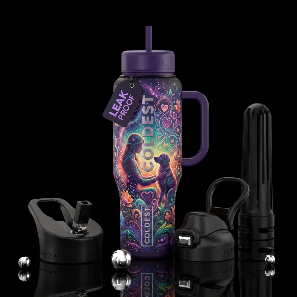 Unconditional love water bottle design