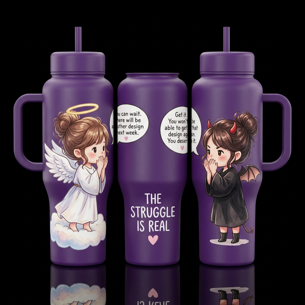 The struggle water bottle design