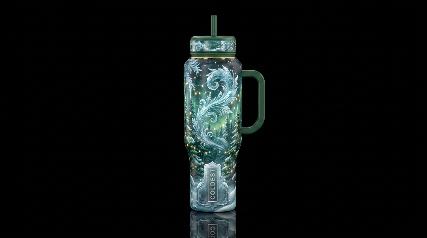 Evergreen water bottle design