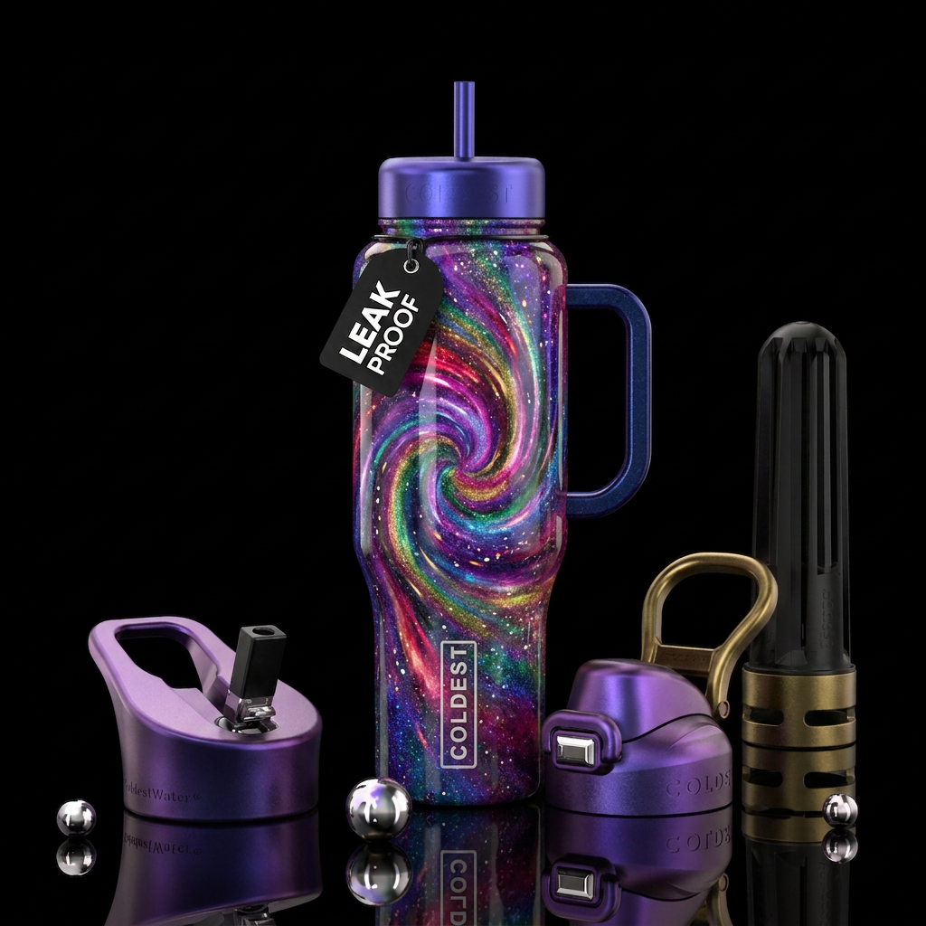 Twists and turns water bottle design